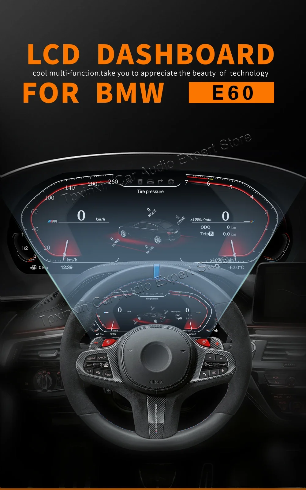 Автомобилен LCD Цифров Клъстер За BMW E90 E91 E92 Virtual Cockpit Speed Meter Главното Устройство Аксесоари за Кола Дисплей на Арматурното табло на Автомобила Head up