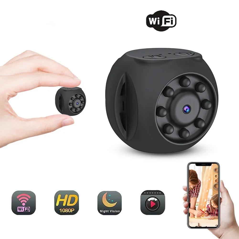 WK10 Mini Camera Wifi Micro HD Voice Comrecorders Cam Запис инфрачервено нощно виждане, камера DV 1080P IPC 400MAH