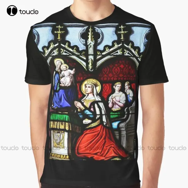 Светите Матилда Католическата Saint Matilda Графична Тениска С Дигитален печат Тениски Градинска Облекло Xxs-5Xl Открийте Популярни Унисекс