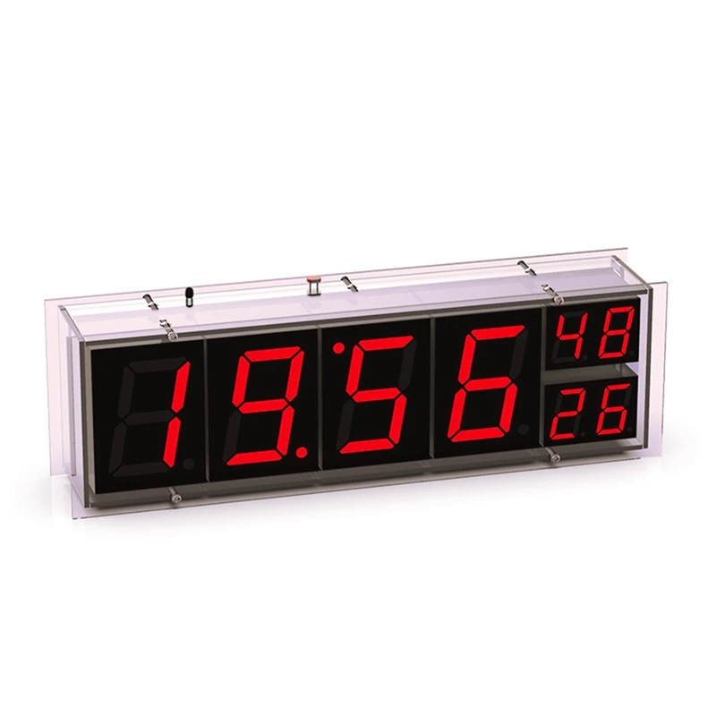 Печатна платка на WIFI-часа ESP8266 + Електронни компоненти + Акрилни led матрични часовници с ЧЕРВЕНО-ЗЕЛЕН дисплей ВРЕМЕ