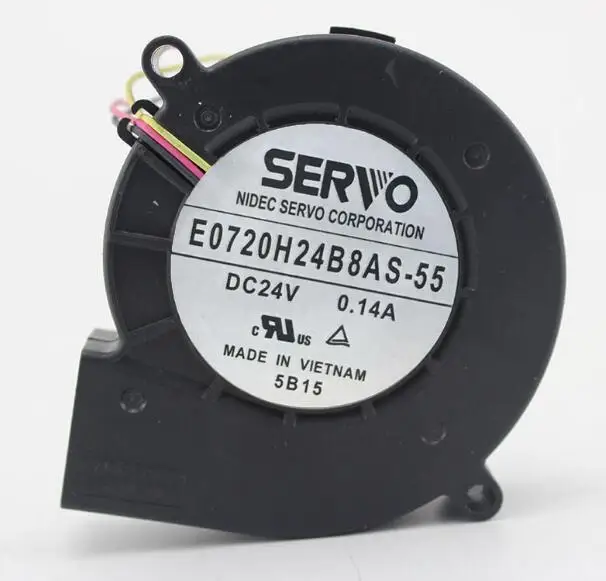 Автентичен серво E0720H24B8AS-55 DC24V 0.14 A 7020 с трехпроводным на датчиците вентилатор fan