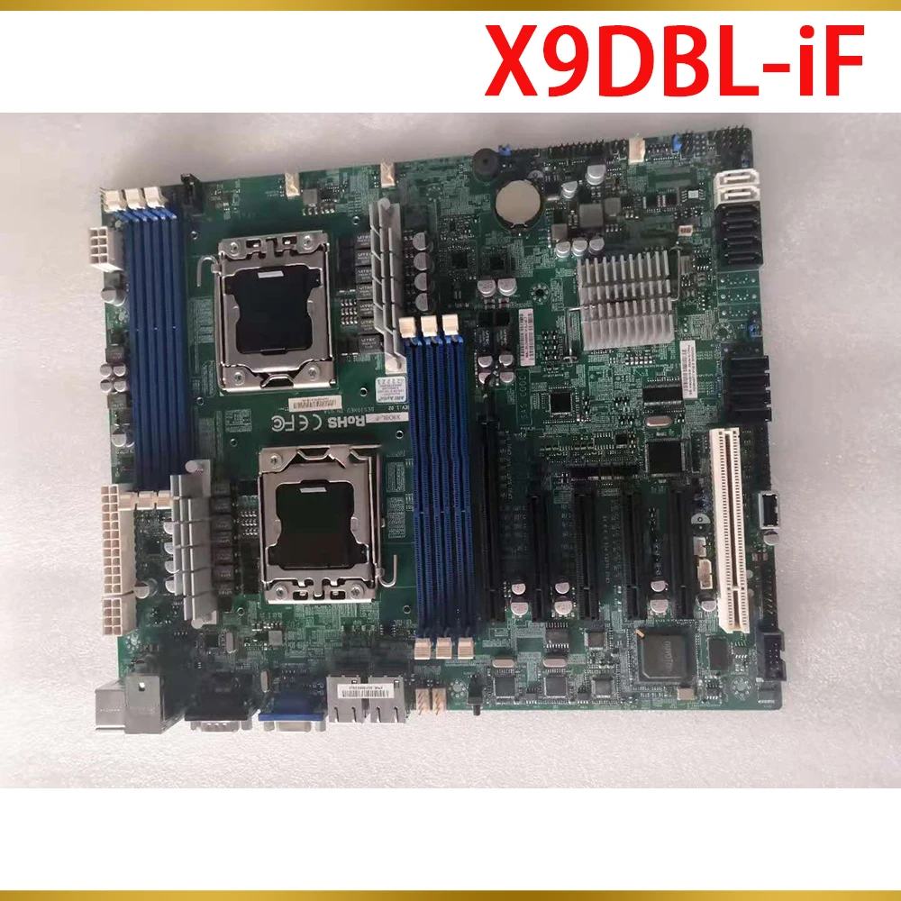 За сървърна дънна платка Supermicro Процесор Xeon E5-2400 v2 LGA1356 DDR3 С вграден IPMI 2.0 И KVM С избраната локална мрежа X9DBL-iF