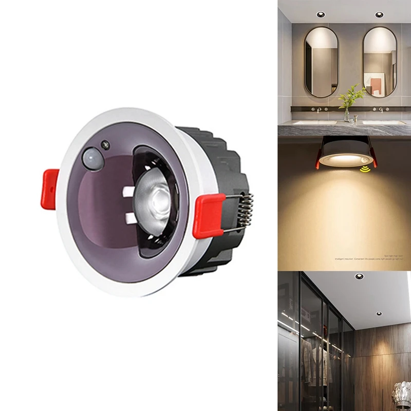 Тесен-вградени ултратънък led лампа с мощност 9 W, е подходящ за осветление трапезария, спалня, 4000 До